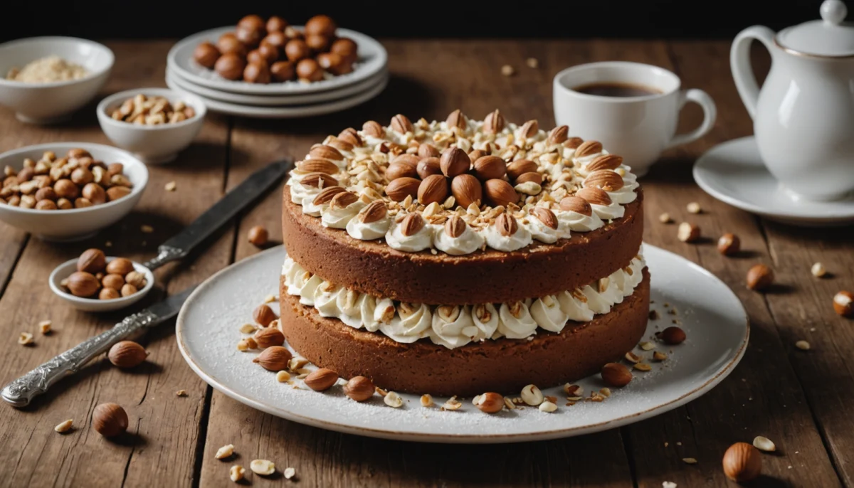 gateau au noisette et amande