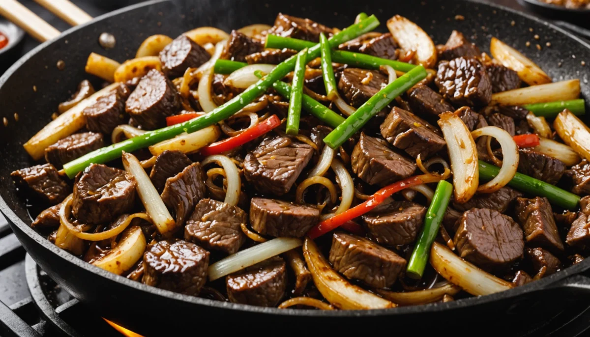 boeuf saute oignon