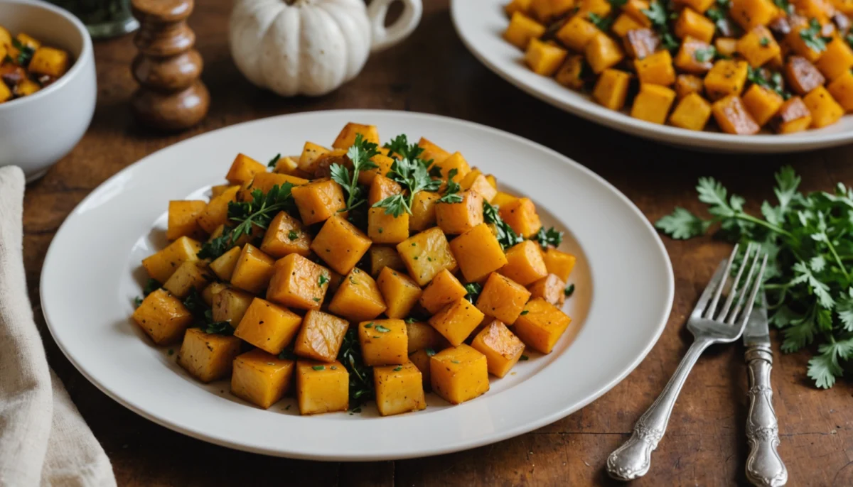 poêlée de butternut et pomme de terre