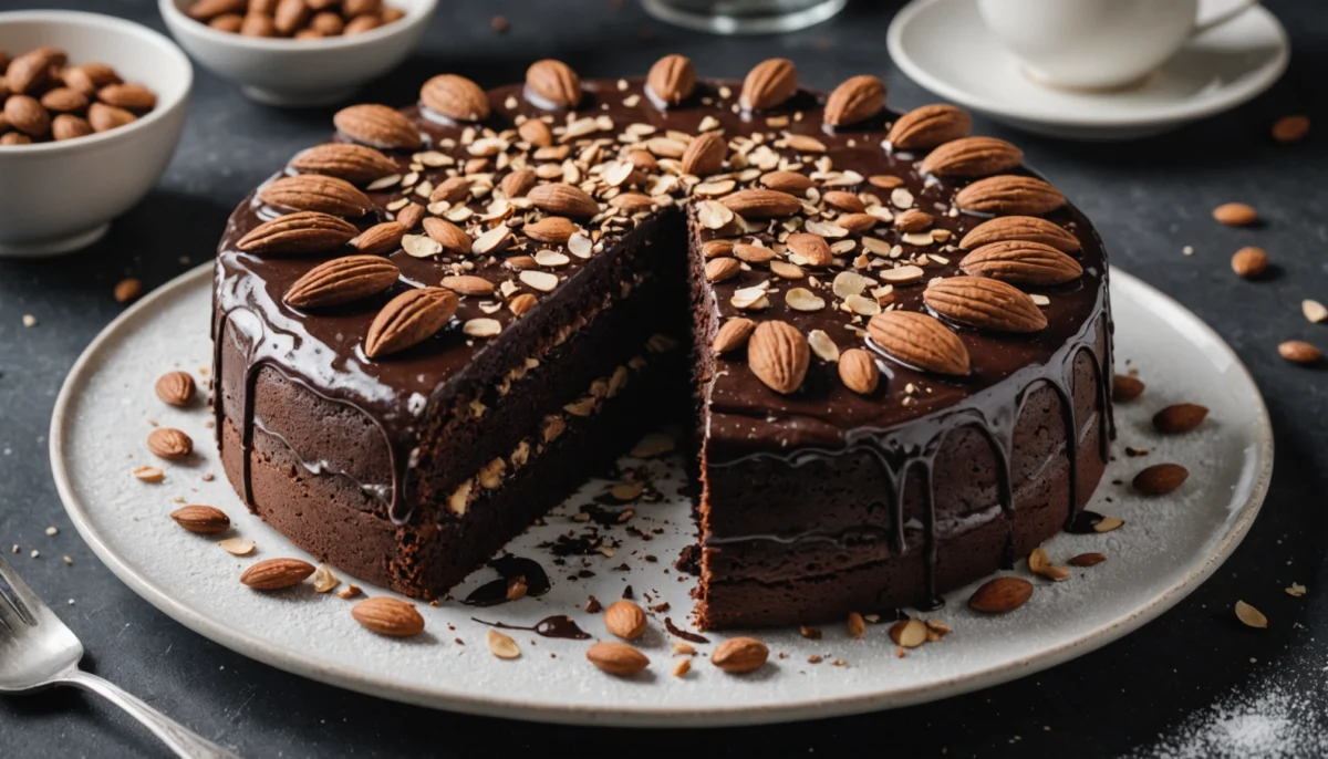 recette gateau lait d'amande chocolat