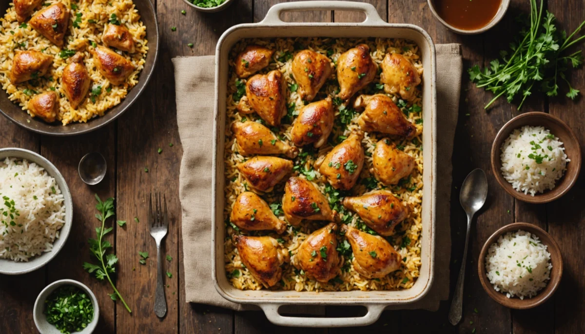 riz au four au poulet